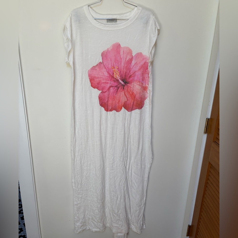 NWOT Free People Ragabond Hibiscus Maxi Tee Size Small - Picture 5 of 16